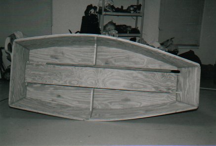 December 2000, Family boat building Precious , a Bolger Elegant Punt